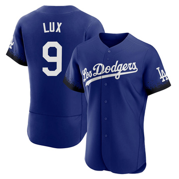 Gavin Lux Men's Authentic Los Angeles Dodgers Royal 2021 City Connect Jersey