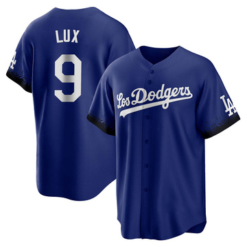 Gavin Lux Men's Replica Los Angeles Dodgers Royal 2021 City Connect Jersey