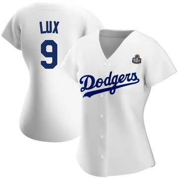 Gavin Lux Women's Authentic Los Angeles Dodgers White Home 2024 World Series Jersey