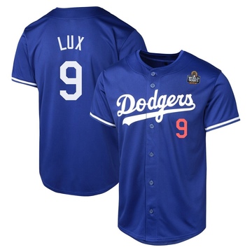 Gavin Lux Youth Limited Los Angeles Dodgers Royal Alternate 2024 World Series Jersey