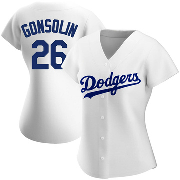 Men's Los Angeles Dodgers Tony Gonsolin 46 2020 World Series Champions Gray  Road Jersey - Bluefink